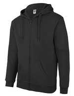 Raglan Kapuzensweatshirt mit Fleece-Futter – Black