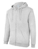 Starworld Raglan Kapuzensweatshirt mit Fleece-Futter, Black XL, SW250 – Sport Gris (Melange)
