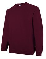 Langarm Sweatshirt mit Antipilling-Ausstattung – Burgundy