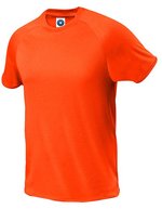 Starworld Atmungsaktives Sport T-Shirt mit Raglan-Ärmeln, Anthracite XS, SW300 – Fluorescent Orange