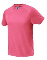 Starworld Atmungsaktives Sport T-Shirt mit Raglan-Ärmeln, Anthracite XS, SW300 – Fluorescent Rose