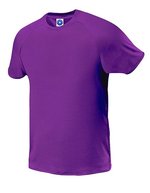 Starworld Atmungsaktives Sport T-Shirt mit Raglan-Ärmeln, Anthracite XS, SW300 – Fluorescent Violet