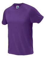 Starworld Atmungsaktives Sport T-Shirt mit Raglan-Ärmeln, Anthracite XS, SW300 – Violet