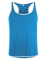 Starworld Ärmelloses Sport-Shirt aus Ultra-Tech-Material – Atoll/White