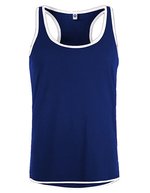 Starworld Ärmelloses Sport-Shirt aus Ultra-Tech-Material – Deep Royal/White