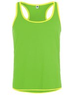 Starworld Ärmelloses Sport-Shirt aus Ultra-Tech-Material – Fluorescent Green/Fluorescent Yellow