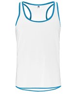 Starworld Ärmelloses Sport-Shirt aus Ultra-Tech-Material, Atoll/White XS, SW305 – Blanc/Atoll
