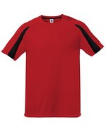 Starworld Ultra-Tech Sportshirt mit Kontrast-Ärmeln – Fiesta Red/Black