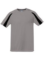 Starworld Ultra-Tech Sportshirt mit Kontrast-Ärmeln, Atoll/White XS, SW309 – Sport Gris (Melange)/Noir