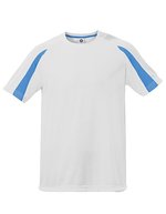 Starworld Ultra-Tech Sportshirt mit Kontrast-Ärmeln, Atoll/White XS, SW309 – Blanc/Atoll