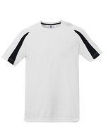Starworld Ultra-Tech Sportshirt mit Kontrast-Ärmeln, Atoll/White XS, SW309 – Blanc/Noir
