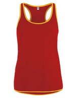 Starworld Sportshirt mit feuchtigkeitsableitenden Eigenschaften – Fiesta Red/Gold
