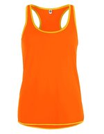 Starworld Sportshirt mit feuchtigkeitsableitenden Eigenschaften, Deep Royal/White M, SW405 – Fluorescent Orange/Or