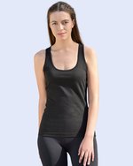 Starworld Ärmelloses Slim Fit T-Shirt aus Baumwolle, Deep Black XL, SW420 – Bild 1