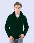 Starworld Fleecejacke mit Kadettkragen und Zugband, Black S, SW700 – Bild 2