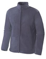 Starworld Fleecejacke mit Kadettkragen und Zugband, Black S, SW700 – Anthracite