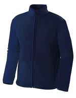 Starworld Fleecejacke mit Kadettkragen und Zugband, Black S, SW700 – Bleu marine