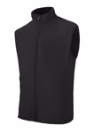 Starworld Fleece Vest with Cadet Collar for Men, Black L, SW735 – image 3