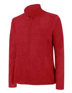Starworld Sportliche Fleecejacke mit Kadettkragen, Black S, SW750 – Rouge vif