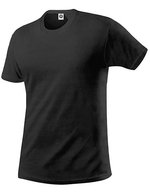 Starworld Bio-Baumwolle T-Shirt mit Ripp-Kragen, Black S, SWGL1 – Noir