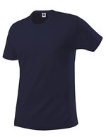 Starworld Bio-Baumwolle T-Shirt mit Ripp-Kragen, Black S, SWGL1 – Profond Marine
