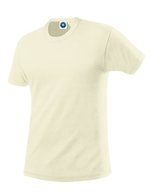 Starworld Bio-Baumwolle T-Shirt mit Ripp-Kragen, Black S, SWGL1 – Naturel