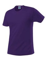 Starworld Bio-Baumwolle T-Shirt mit Ripp-Kragen, Black S, SWGL1 – Violet