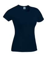 Starworld Lang geschnittenes Bio-Baumwolle T-Shirt, White M, SWGL2 – Profond Marine