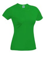 Starworld Lang geschnittenes Bio-Baumwolle T-Shirt, White M, SWGL2 – Vert kelly