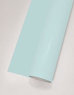 L-FLEX Transferfolie, matte Oberfläche, 80°C Waschbeständigkeit, Antique Gold (ca. Pantone 18-0950TCX) Meter, T100 – Ice Blue (ca. Pantone 291C)