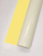 L-FLEX Transferfolie, matte Oberfläche, 80°C Waschbeständigkeit, Antique Gold (ca. Pantone 18-0950TCX) Meter, T100 – Pastel Yellow (ca. Pantone 4-5C)