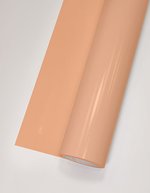 L-FLEX Transferfolie, matte Oberfläche, 80°C Waschbeständigkeit, Antique Gold (ca. Pantone 18-0950TCX) Meter, T100 – Peach Fuzz (ca. Pantone 13-1023TCX)