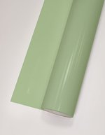 L-FLEX Transferfolie, matte Oberfläche, 80°C Waschbeständigkeit, Antique Gold (ca. Pantone 18-0950TCX) Meter, T100 – Sage Green (ca. Pantone 2404 C)