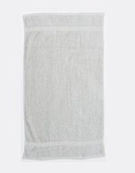 Towel City Frottee-Handtuch 50x90 cm Herringbone-Rand, White 50 x 90 cm, TC03 – Grey (Solid)