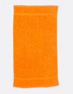Towel City Frottee-Handtuch 50x90 cm Herringbone-Rand, White 50 x 90 cm, TC03 – Orange