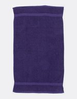 Towel City Frottee-Handtuch 50x90 cm Herringbone-Rand, White 50 x 90 cm, TC03 – Purple