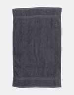 Towel City Frottee-Handtuch 50x90 cm Herringbone-Rand, White 50 x 90 cm, TC03 – Steel Grey