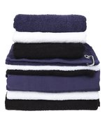 Towel City Badetuch mit Fischgrätrand und Aufhängeschlaufe, White 70 x 140 cm, TC035 – Bild 3