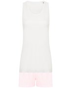 Towel City Ärmelloses Damenoberteil mit Tasche, White/Pink S, TC052 – Bild 3