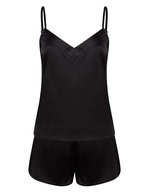 Towel City Satin Cami Pyjama-Set mit Shorts, Black M/L, TC057 – Bild 2
