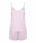 Towel City Satin Cami Pyjama-Set mit Shorts, Black M/L, TC057 – Bild 3
