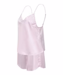 Towel City Satin Cami Pyjama-Set mit Shorts, Black M/L, TC057 – Bild 6