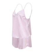 Towel City Satin Cami Pyjama-Set mit Shorts, Black M/L, TC057 – Bild 6