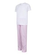 Towel City Schlafanzug-Set mit Rundhalsausschnitt für Kinder, White/Navy 11/13 Jahre, TC059 – Bild 6