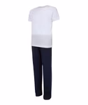 Towel City Pyjama Set with Crew Neck for Kids, White/Navy 11/13 Jahre, TC059 – image 7