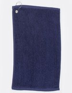 Towel City Premium Golfhandtuch mit Öse, 100% Baumwolle – Navy