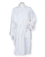 Towel City Frottee-Bademantel mit Gürtel und Taschen – White