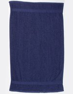 Towel City Klassisches Handtuch mit Herringbone-Band – Navy