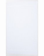Towel City Klassisches Badetuch mit Herringbone-Band – White