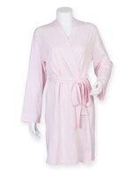 Towel City Knielanger Damen-Bademantel im Kimono-Stil – Pink